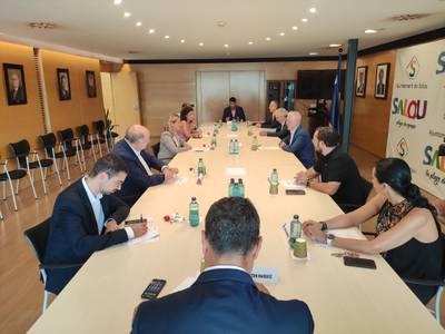 L’alcalde de Salou manté una reunió de treball amb la delegada del Govern d’Espanya a Catalunya, Maria Eugènia Gay