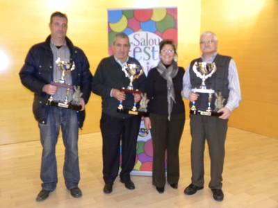 La parella Rodríguez-Navarro, guanyadors del campionat de botifarra de Festa Major