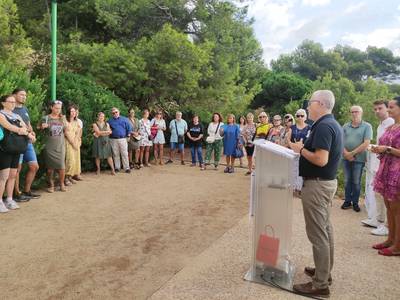 El alcalde Pere Granados da la bienvenida al profesorado de Salou del nuevo curso 2022-2023, en el Mirador de la playa Llarga