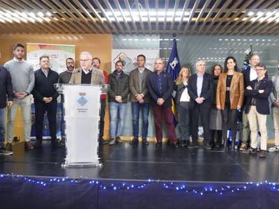 El alcalde Pere Granados, en nombre de la Corporación, felicita la Navidad a los trabajadores y trabajadoras del Ayuntamiento de Salou