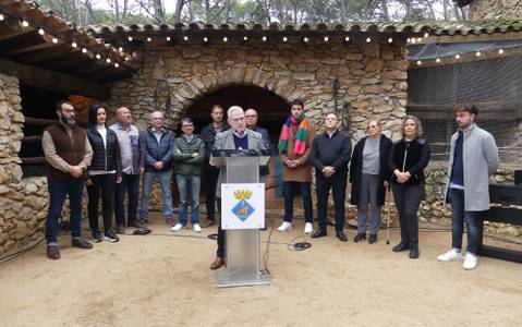 El alcalde Pere Granados y la Corporación felicitan la Navidad a la ciudadanía, en la Masia Catalana