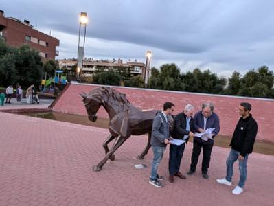 El alcalde supervisa personalmente las obras de las plazas Andalucía, Provincia y Sant Jordi