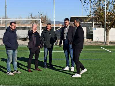 Finalizadas las obras de rehabilitación de los campos de fútbol del Estadio de Salou tras las riadas de septiembre