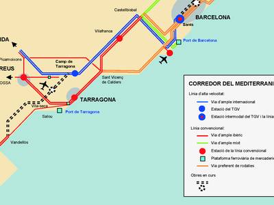 Salou obtiene la confirmación del Ministerio de Fomento que las obras del Corredor del Mediterráneo se reanudan